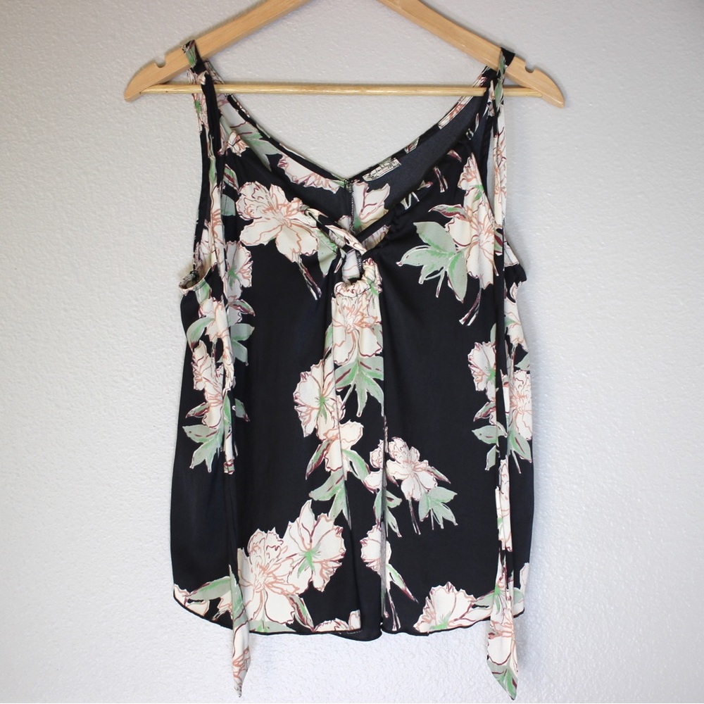 Free People Floral Blouse Silky